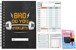 FABULOUS PLANNING Journal d'entraînement – XL & XS – Agenda de gym, fitness et entraînement – Définissez des objectifs, 1000 exercices, agenda de qualité supérieure. (XL (A5), « Bro Do You Even Lift ?»)