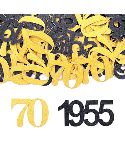 Zahlen-Confetti Für 70. Geburtstag – Bunte Plastik-Confetti In Zahl 70, 25 G, Zur Tischdekoration