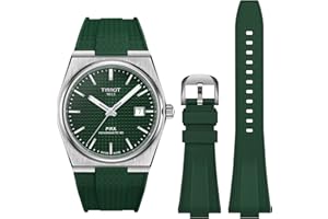 REBANDACE Armband für Tissot PRX Watch, weiches Flüssigstaat-Silikonband für Tissot PRX Powermatic 80,12 mm, für Herren und Damen, Ersatzbänder für Tissot PRX-Serie, 40 mm