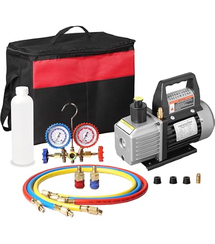 1/4hp Vacuum Pump With R134A Manifold Gauge For Air Conditioning Manufacturers and Suppliers China - Factory Price - HONGBAOSHI