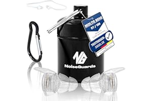 Netrox® NoiseGuards | Protezione dell'udito con filtro per un suono migliore | Tappi per le orecchie riducono il rumore per musica, feste, festival, discoteche e concerti – Qualità del suono – Tappi