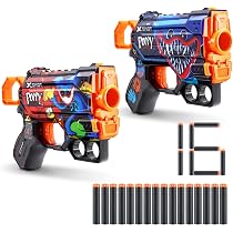 PistoX XSHOT Skins Sonic - 2 Pistolets + 16 Fléchettes - Technologie Sacca D'Aria