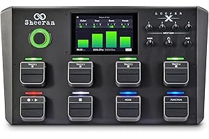 SHEERAN LOOPER X Multi-Track Looper Workstation with 8 Pedals for Guitar, Bass, Keyboard, Vocals, with Touch Screen, Multi-FX Engine, Audio Interface