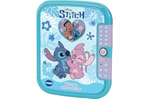 VTech - KidiSecrets Diario Secreto de Stitch, Juguetes Electrónicos Niños +5 Años, Código 4 Dígitos, Grabación y Efectos de Voz, Libreta A6 y Compartimento Secreto, Versión ESP