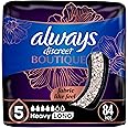 Always Discreet Boutique Adult Incontinence & Postpartum Pads for Women, Size 5, Heavy Absorbency, Regular Length, 28 Count x 3 Packs (84 Count Total) (Packaging May Vary)
