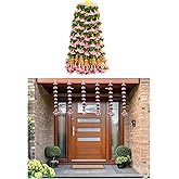 Afarza Toran Garland for Door Decoration Festival Wedding Backdrop Haldi Mehndi Home Decor Hanging with Golden Bells, 6 Piece