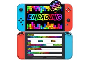 ‎VULAVA 12x Gaming EINLADUNGSKARTEN KINDERGEBURTSTAG Junge Mädchen - die Gamepad PARTY Karten sind die Gamer EINLADUNG für Jungen Mädchen Kinder GEBURTSTAG Einladung VIDEOSPIEL Game-Controller SPIELEABEND