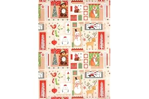 ARKRAFT carta da regalo 3 fogli 90 x 65 cm per regalo di natale (18-9278)