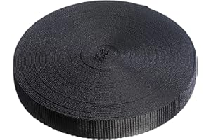 Direct Manufacturing 25mm x 50m Webbing Roll Polypropylene for DIY, Straps, Harnesses, Lashing and more | 970lb / 440kg breaking strain | Made in UK