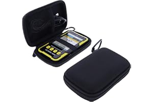 foto-kontor Tasche kompatibel mit Geigerzähler GQ GMC-800 Nuklearstrahlung Detektor Hülle mit stoßfestem Schutz Schutzhülle praktischem Zubehörfach kompakt und robust Transport Aufbewahrung schwarz