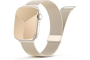 YOOHOO Métal Bracelet Compatible avec Bracelets Apple Watch 40mm 41mm 38mm 42mm 44mm 45mm 46mm 49mm Magnétique Métal bracelet pour iWatch Serie 11 10 9 8 7 6 5 4 3 2 1 SE Ultra 3/2/1,Pour Femmes et Hommes