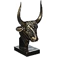 Design Toscano Apis the Bull, Egyptian God of Strength Bust Statue, 26.5 cm, Polyresin, Bronze Finish