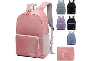 RISIPU Sac à dos pliable léger de 20 à 35 L, sac à dos d'étudiant, petit sac à dos résistant à l'eau, durable et empilable pour les femmes, les hommes, le camping extérieur, les voyages, la marche