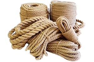ROBAN FASHION Seil Juteseil Hanfseil 12mm 5m Tau für Haus Garten