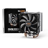be quiet! – Refroidisseur de processeur Pure Rock TDP 150W en aluminium brossé, technologie HDT