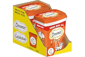 Dreamies Katzensnacks mit Huhngeschmack, 2x350g – Außen knusprige & innen cremige Katzenleckerlis