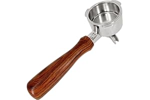 ‎NEOUZA NEOUZA Bezdenny filtr Portafilter 51mm kompatybilny z Swan Retro,Swan Nordic,Breville VCF149,Gevi,Oster Nova PrimaLatte ekspresy do kawy z wymiennym koszem filtrującym(podwójna wylewka)