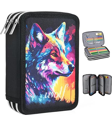 Seven Mäppchen Aus Recyceltem Polyester – Grau-schwarz, Stiftehalter Für Schule & Uni, 23x10x5,5 Cm