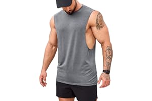 COOFANDY Men's Gym Tank Tops Bodybuilding Muscle Vest Workout Summer Fitness Sleeveless T Shirt