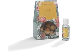 Hassett Green London - Enlighten - Scented Wooden Balls Pack of 12 plus 30ml Bottle of Home Fragrance Oil for Refreshing - Alternative to Pot Pourri, Diffusers, Sachets and Drawer Liners