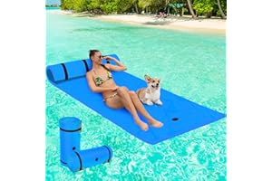 BSTECIAR Colchón Flotante para Mar, Piscina, Colchoneta Flotante de Espuma XPE de Alta Densidad, Tapete Flotante para Agua Dimensiones 210x90 cm, Capacidad de Carga 100 kg