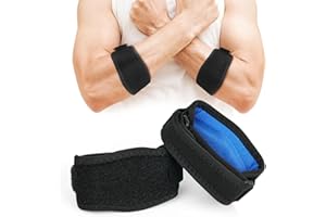 ACWOO Pasek podtrzymujący łokieć tenisisty dla mężczyzn i kobiet, regulowane wsparcie łokcia golfistów, wygodne podparcie łokcia dla szybkiej ulgi w bólu i regeneracji, orteza łokcia do uprawiania