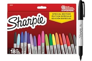 Sharpie Permanent Marker Set | Limited Edition Colour Assortment | Fine Point | 18 Count Marker Pens | Back to School Set