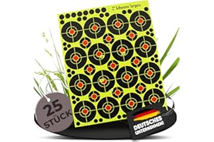 fritz-cell 25 celowników odpryskiwaczy typu 2508, samoprzylepna, do wszystkich karabinów, pistoletów, broni powietrznej, Airsoft, BB, Diabolo kompatybilny z celami typu Splatterburst