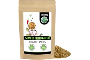 Alpi Nature Fieno Greco Semi 1kg, Semi di Fieno Greco Interi di Methi per Cucina