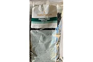 S-DSHOP Ceretta Brasiliana, Cera Brasiliana Liposolubile Gocce Xanitalia, Depilazione senza Strisce, 1 Kg (Black)