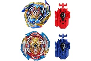 Wotean Gyroscope Turbo Set, Trottola 4d Arena Metal Fusion Battle, Con Lanciatore Da Combattimento, Set Regalo(163+173-1)