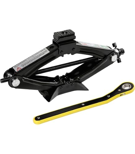 VOBOR Cric Électrique 3 Tonnes 12V – Cric à Ciseaux Portable Avec Clé à Choc, Levage 125-420 Mm – Kit Complet Voiture, SUV, Camion – Idéal Urgences Et Changement Pneu