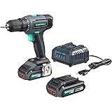 Amazon-Marke: Denali by SKIL, Bohrschrauber-Set, 18 Volt (20 V max.), inklusive zwei 2Ah Lithium-Akkus und 2.4A Ladegerät, Gr