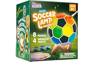 Klever Kits Juego de pintura para manualidades, lámpara de fútbol, juego de pintura para niños, juego creativo para niños a partir de 6, 7, 8, 9, 10, 11, 12 años