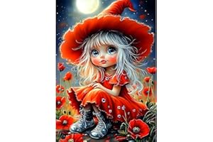 MXJSUA 5D Hada De Las Flores Diamond Painting, Diamond Painting Kit Completo, Manualidades Adultos DIY Cristal Pintura De Diamante Para, Painting Para Decoración De Pared Del Hogar 30x40cm