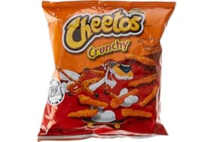 Frito-Lay Cheetos Chips Crunchy Original au Fromage 35 g - Lot de 4
