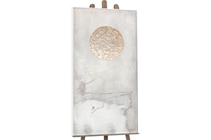 YS-Art Abstrakt Acryl Gemälde auf Leinwand mit Rahmen Weg zur Sonne handgemalt Wandbilder Wohnzimmer modern Wohndekor Bilder Erfolg Büro echte Kunst 100x50 cm