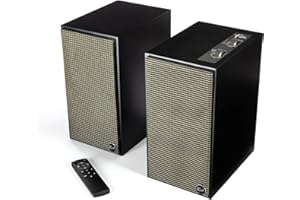 Klipsch, The Fives, Amplified Stereo Speakers, Black