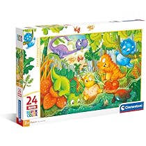 Clementoni Supercolor Puzzle 4 In 1 – Jurassic World, 12+16+20+24 Teile, Für Kinder Ab 3 Jahren, Made In Italy