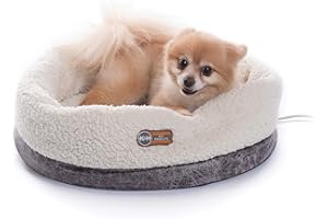 K&H PET PRODUCTS Thermo-Bomber für Katzen, beheizt, mit 4 Watt, abnehmbar, beheizt, 35,6 x 45,7 cm, 14" x 18", grau