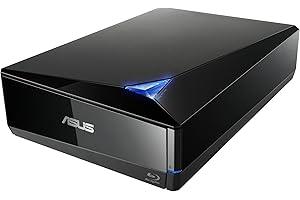 ASUS BW-16D1X-U Lettore e Masterizzatore Portatile USB, Supporti Utilizzabili: Blu-Ray, Blu-Ray 3D, DVD e CD, Compatibile Con Windows e Mac, Supporto M-DISC, Software di Backup Incluso, Nero