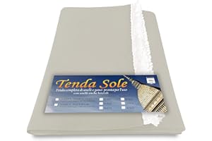 TEX FAMILY TENDA SOLE DA ESTERNO GIARDINO BALCONE UNITO PANNA confezionata LARGA 2 METRI - Cm. 200 x 300