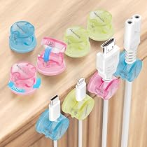 Magnetische Kabelclips – 6 Stück, Selbstklebend, Für Ordnung Am Arbeitsplatz