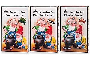 Huss - Neudorfer Räucherkerzen 3er Pack - Klassische Mischung - Weihrauch, Sandel, Tanne - Die Intensiven (3 x 24 Stück)