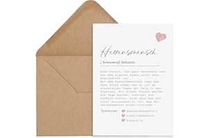 ‎NASTAMI Nastami Postkarte DEFINITION inkl. Briefumschlag (Herzensmensch)