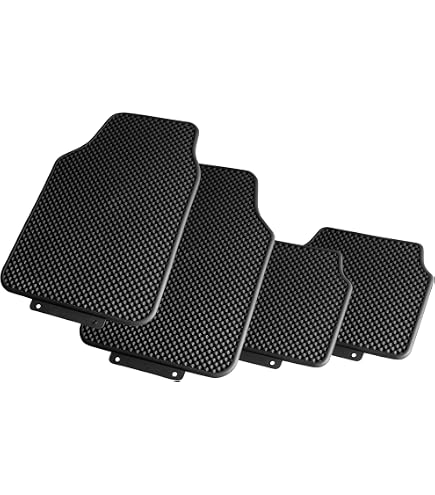 Tapis De Sol Auto Ford 4 Pièces - Semi Sur Mesure - Noir - Antidérapant (Fiesta, Focus, Etc.)