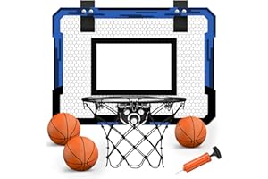 QDRAGON Mini Canasta Baloncesto Interior, Tableros de Baloncesto Basketball Hoop con 3 Pelotas para niños, niñas, Infantil y Adultos