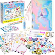 1* Trousse de Journal Diy pour Filles de 7 8 9 10 Ans Cadeaux d'Anniversaire pour Fille Cadeaux d'Artisanat Idéaux pour Préados et Adolescentes 714