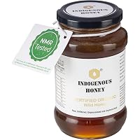 INDIGENOUS HONEY Raw Organic Honey Unprocessed Unfiltered Unpasteurized Pure Natural Original Honey - 530 Grams Glass…