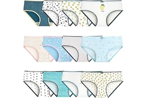 Adorel Culotte Coton Slip sous-vêtement Fille Lot de 12